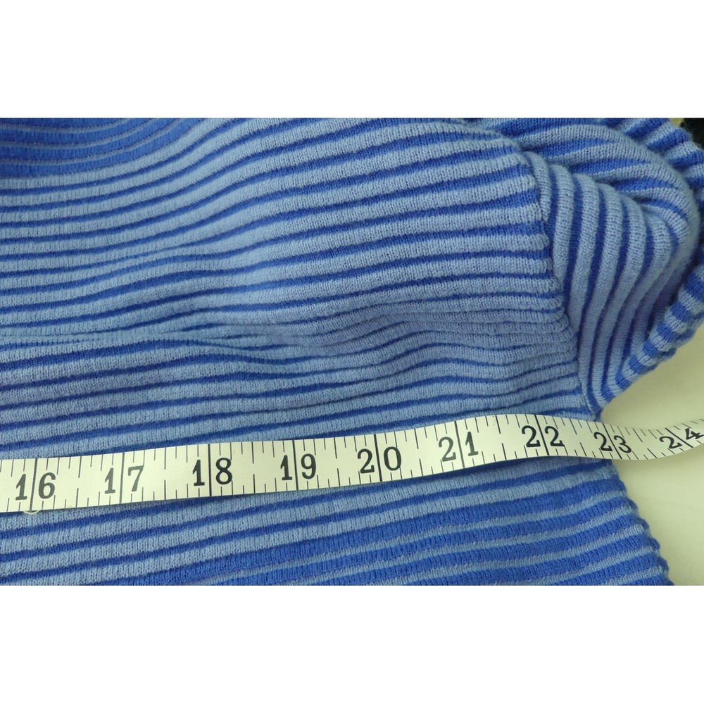 Tribal Jeans Womens Blue Striped Turtleneck Sweater Cotton Blend 5933O-4814 M - Picture 6 of 7